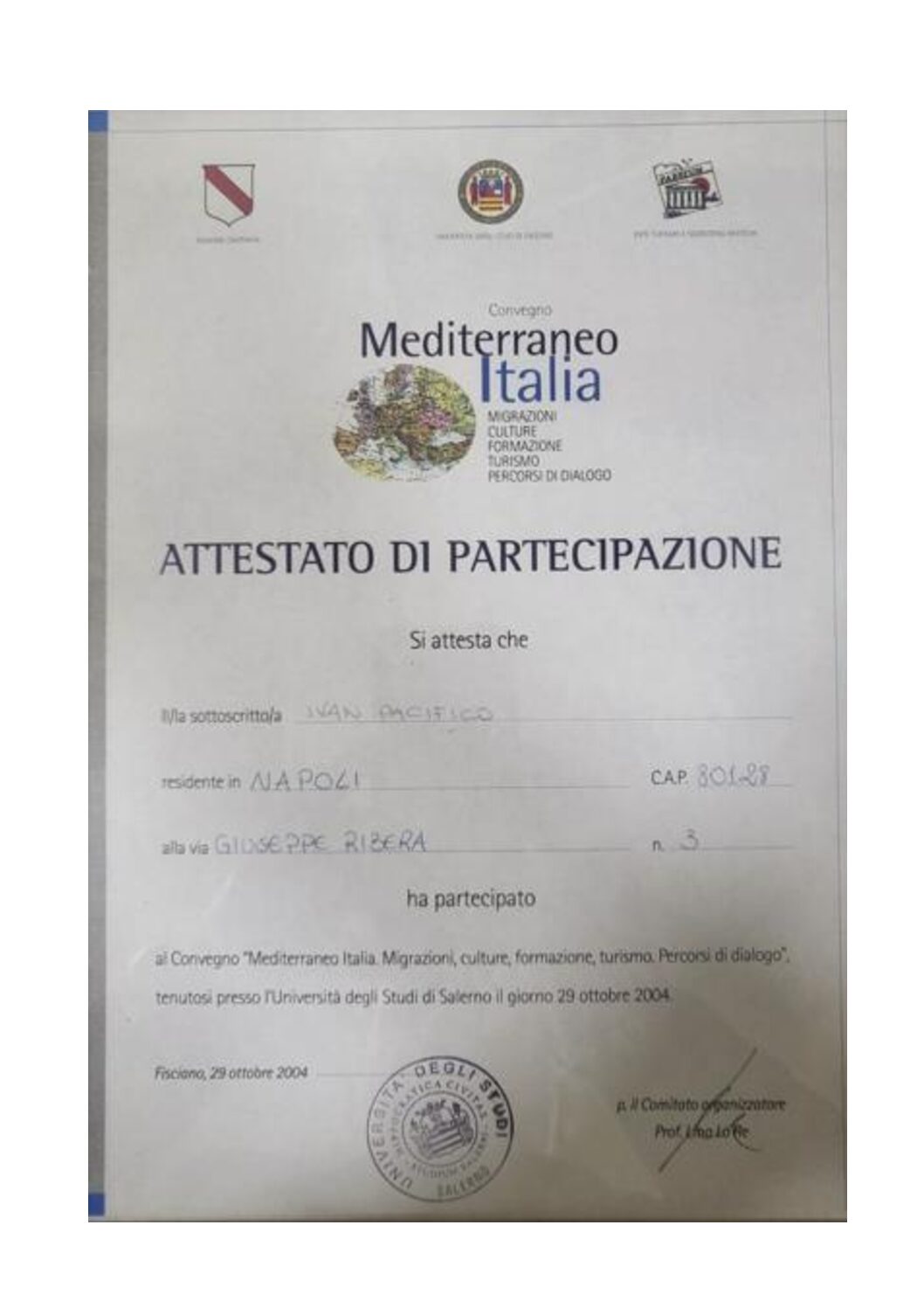 Avvocato Ivan Raffaele Silvio Pacifico